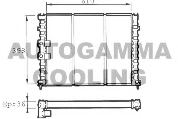 Radiator racire motor