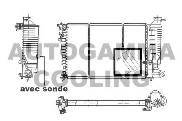 Radiator racire motor