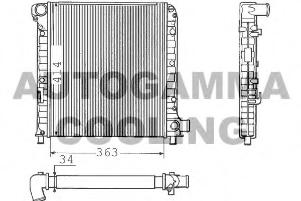 Radiator racire motor