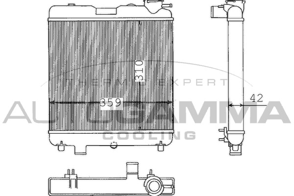 Radiator racire motor