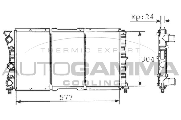 Radiator racire motor