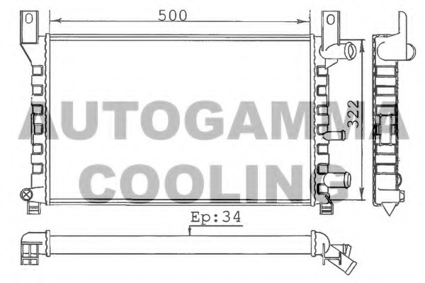 Radiator racire motor