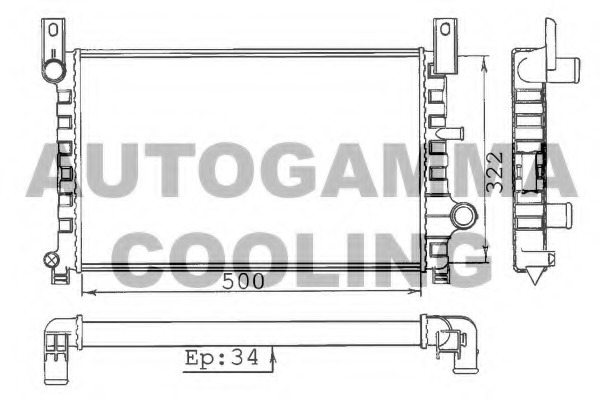 Radiator racire motor