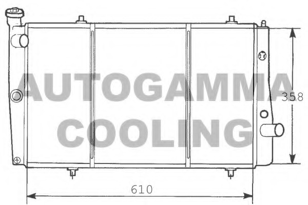 Radiator racire motor