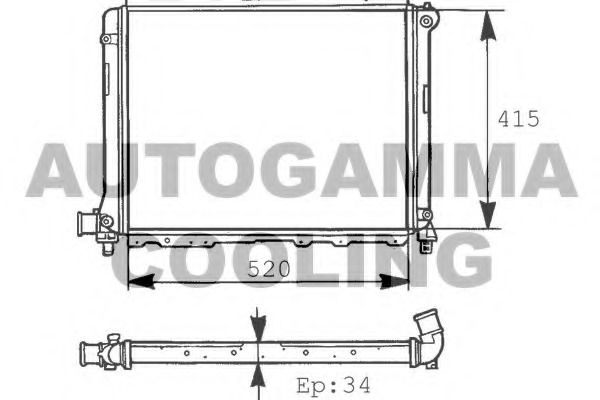 Radiator racire motor