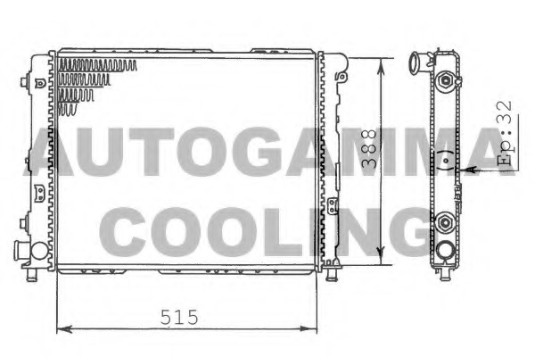 Radiator racire motor