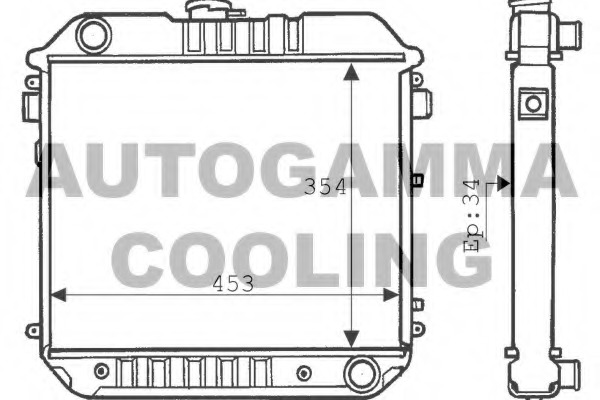 Radiator racire motor