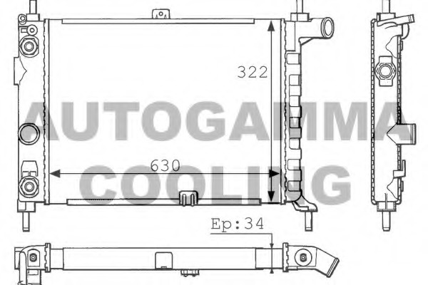 Radiator racire motor