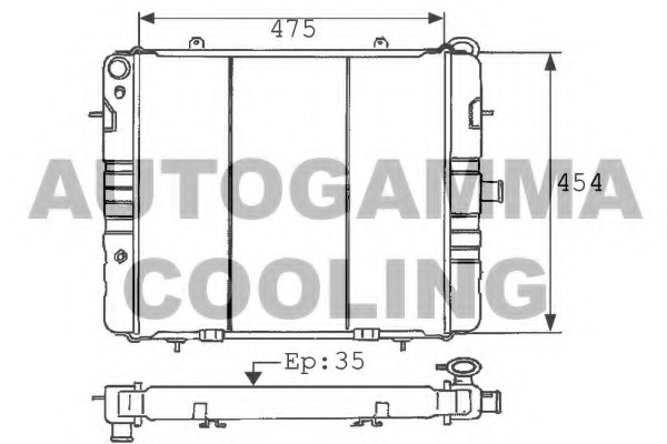 Radiator racire motor