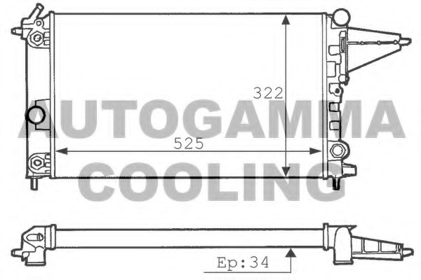 Radiator racire motor