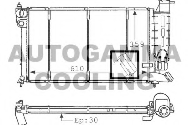 Radiator racire motor