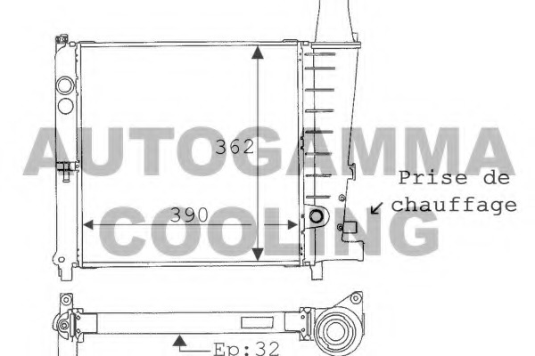 Radiator racire motor