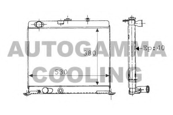 Radiator racire motor