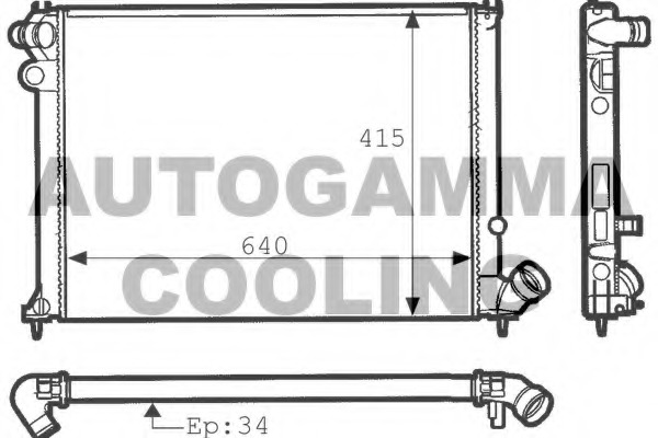 Radiator racire motor