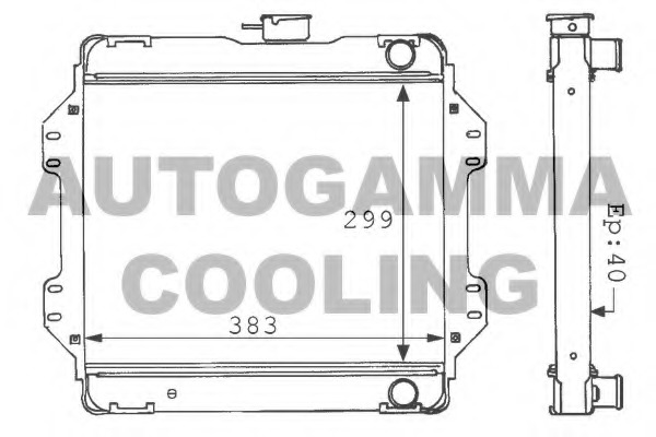 Radiator racire motor