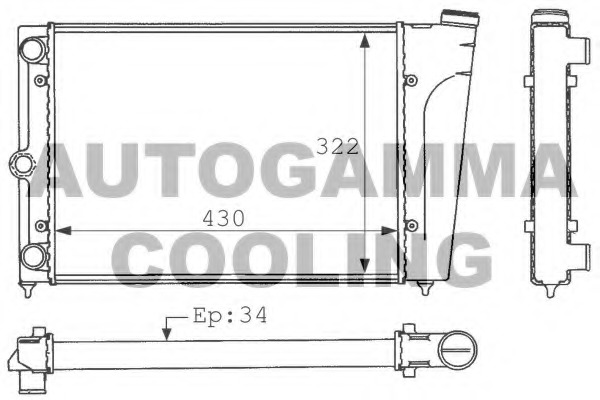 Radiator racire motor