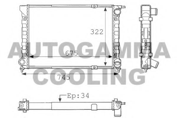 Radiator racire motor