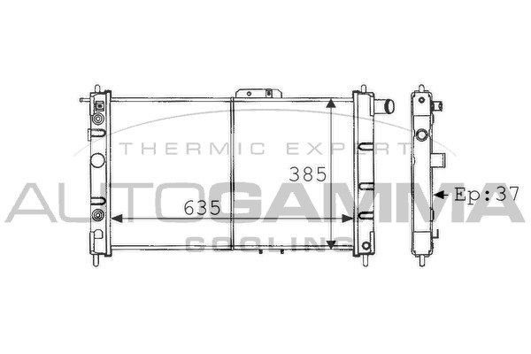 Radiator racire motor