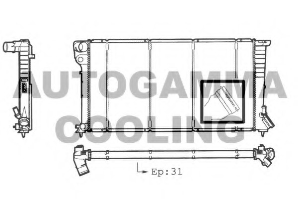 Radiator racire motor