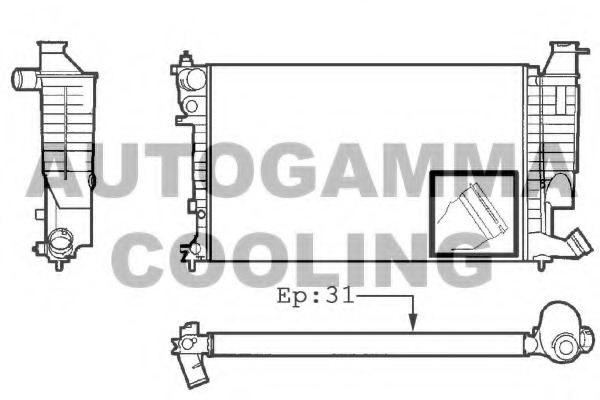 Radiator racire motor