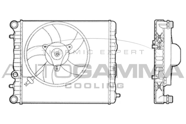 Radiator racire motor