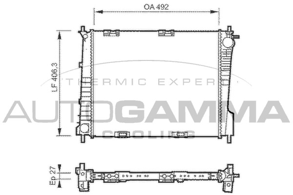 Radiator racire motor