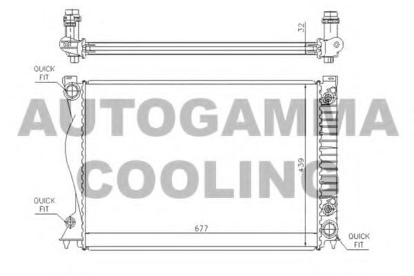 Radiator racire motor