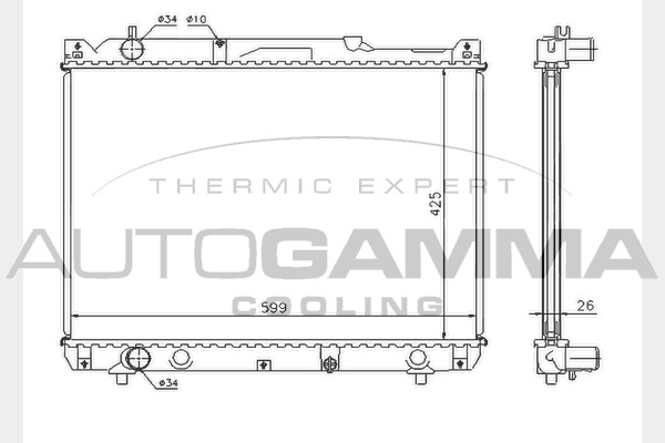 Radiator racire motor