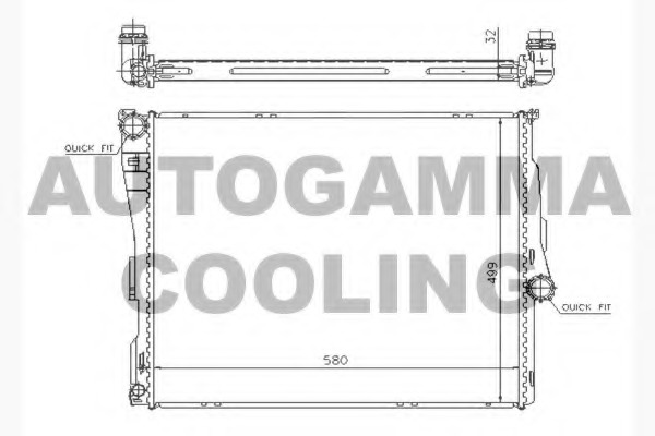 Radiator racire motor