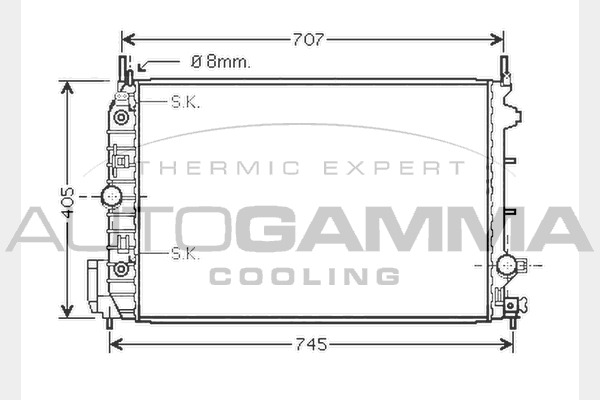 Radiator racire motor