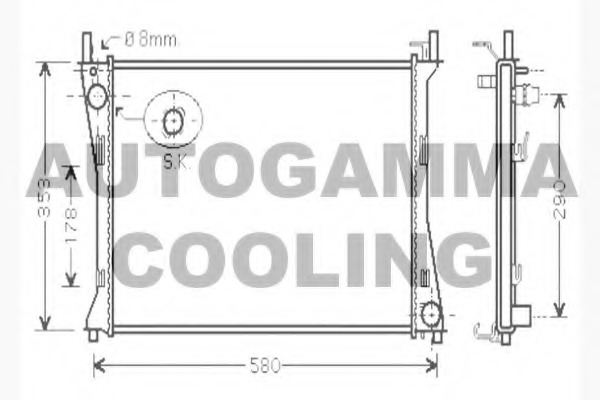 Radiator racire motor