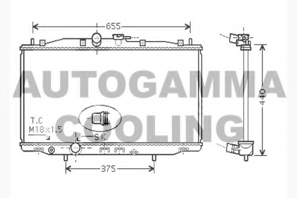 Radiator racire motor