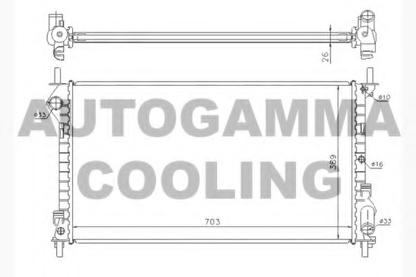 Radiator racire motor