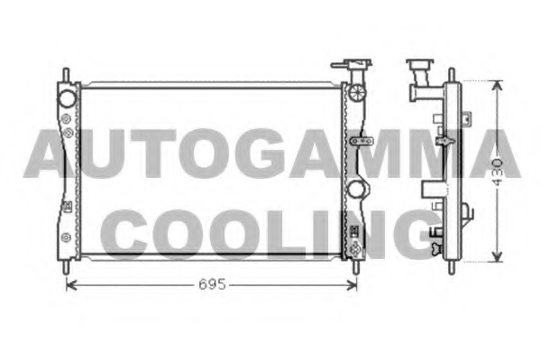 Radiator racire motor