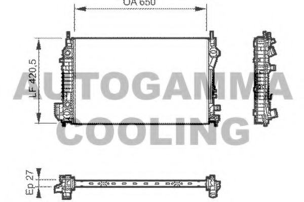 Radiator racire motor