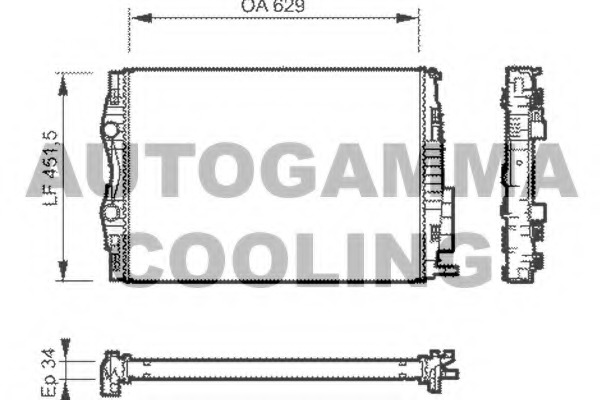 Radiator racire motor