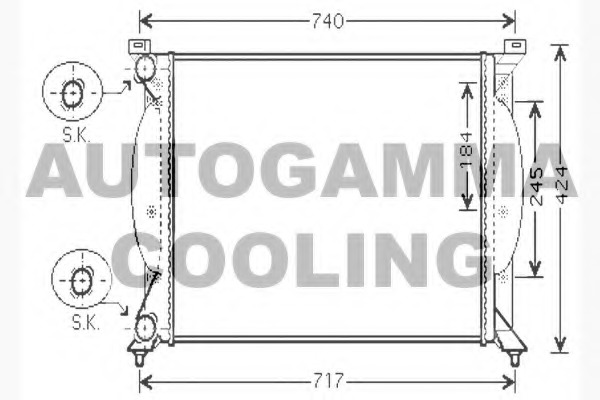 Radiator racire motor