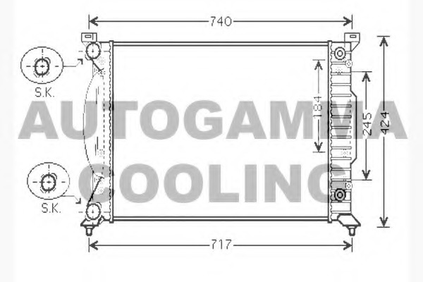 Radiator racire motor