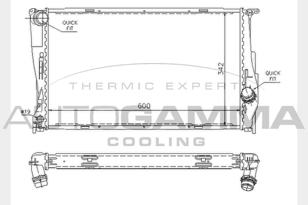 Radiator racire motor