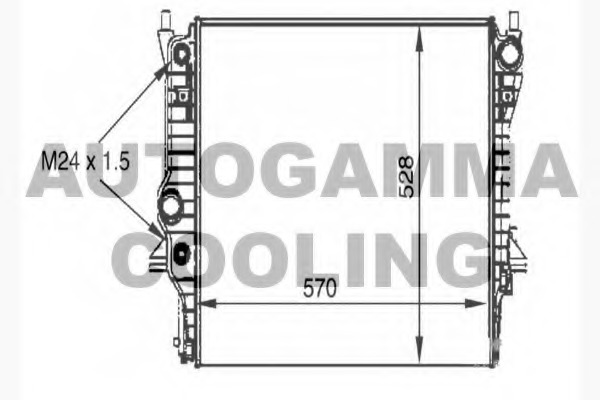 Radiator racire motor