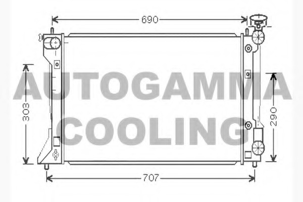 Radiator racire motor