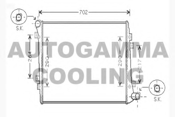 Radiator racire motor