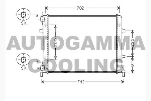 Radiator racire motor