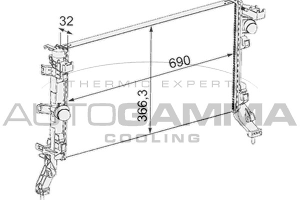 Radiator racire motor