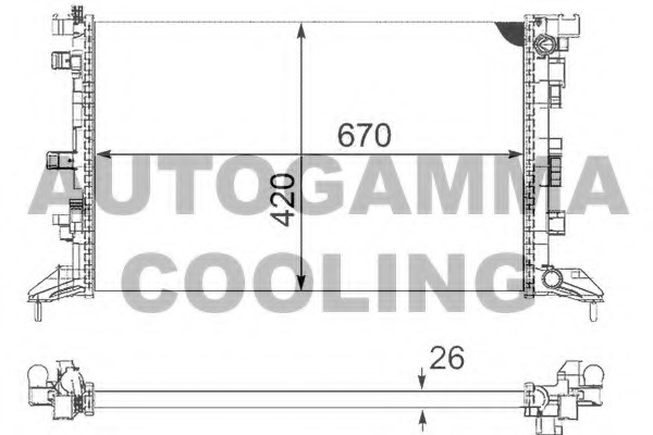 Radiator racire motor