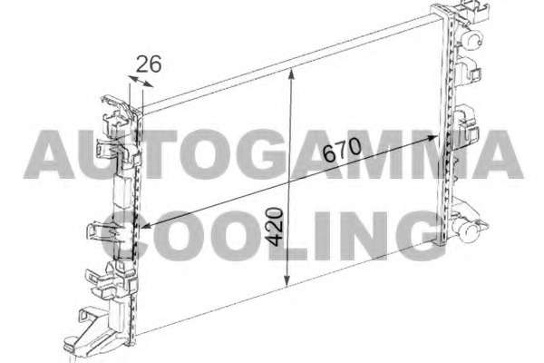 Radiator racire motor