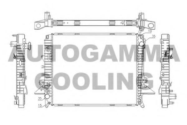 Radiator racire motor