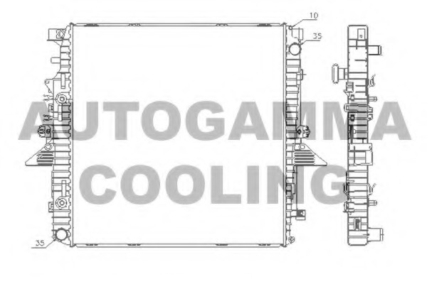 Radiator racire motor