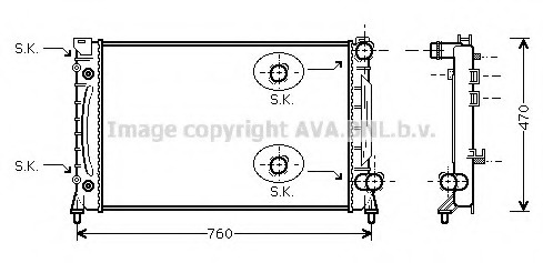 Radiator racire motor