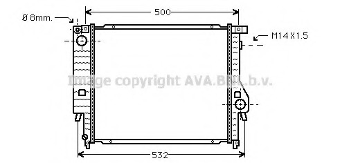 Radiator racire motor